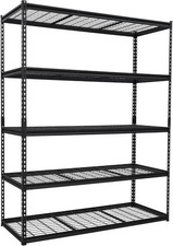 Garage Storage Shelves 5 Tiers, Heavy Duty Storage Shelving Racks with 2500 L...