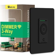 3 Way Smart Dimmer Switch Black By Martin Jerry | Rotary Trailing Edge Dimmer...