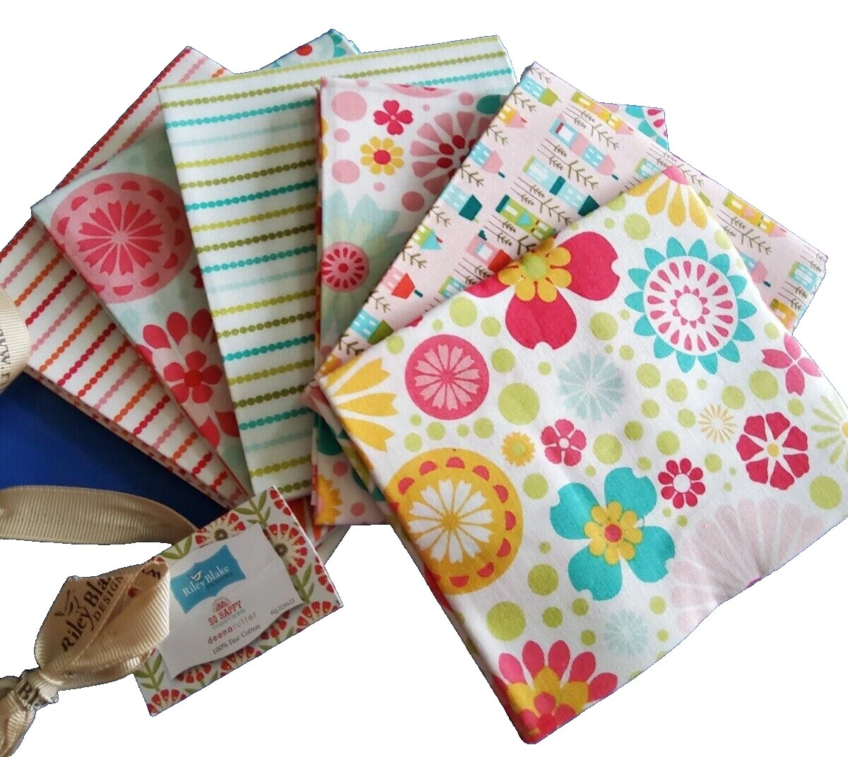Flores y Plantas Riley Blake Fat quarters, Paquetes Telas para artesanías