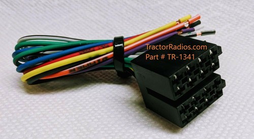 Semi Truck BIG RIG MALE Bobtail Stereo Radio Wire Harness Plug ISO-DIN - Foto 2 di 6