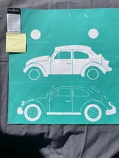 VINTAGE BUG Chalk Couture Chalk Transfer Stencil Size D (18”x18”) RETIRED  NEW