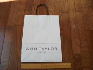 Ann Taylor Paper Bag Small, White, NWOT, Each