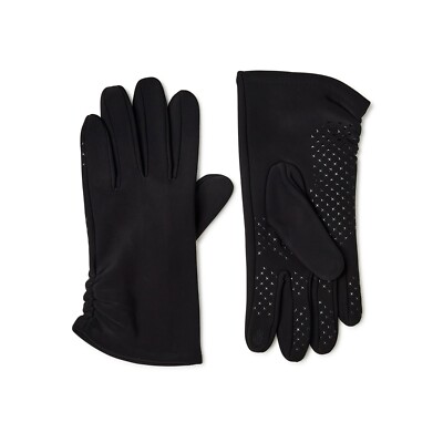 NWT Time And Tru Women's Fleece Lined Winter Driving Black Gloves One Size