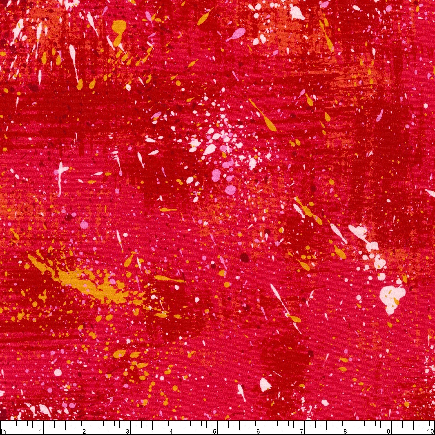 Wishwell By Robert Kaufman - Color Wheel - Splatter - Poppy, Fabric BTY