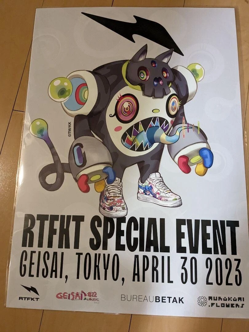 Takashi Murakami RTFKT GEISAI #22 XS size & Classic kaikai kiki Venue LTD NEW!