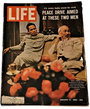 January 14, 1966 LIFE Magazine. Complete. COKE + Car ads ad FREE SHIPPING Jan. 1