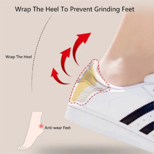 PAIR! Shoe Heel Pads Heel Insole Liners Inserts Cushion Grip Padding Foam 5/10mm - Picture 4 of 20