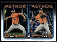 2024 Topps Update Series - Rookie Combos Shawn Dubin, Blair Henley #US252 (RC)