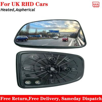 For Honda  Jazz 2014-2020 Heated Aspherical Wing Mirror Glass Right Driver Side