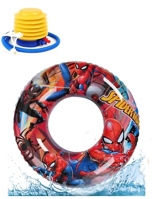 Kinder Aufblasbarer Schwimmring mit Pumpe Schwimmbad Schwimmer Strand Spielzeug