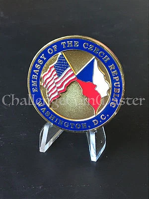 B84 US Embassy Czech Republic Ambassador Challenge Coin
