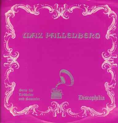 Max Pallenberg NEAR MINT Discophilia Vinyl LP
