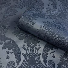 Image of Belgravia Amara Damask Wallpaper Floral Textured Soft Sheen - Various Colours
