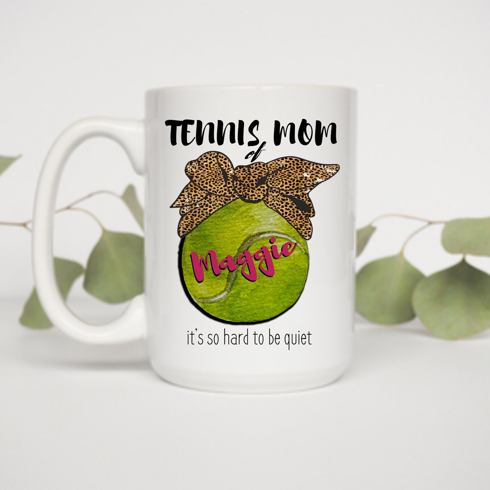 Customizable Tennis Mom Mug Tennis Mug Mom Mug Tennis Mom Coffee Mug Mother's