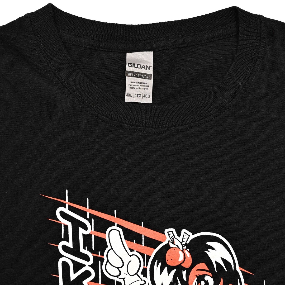 Ikki Con Cupcake Anime Girl Black T-Shirt Strawberry Cartoon Fun Wonderland 4XL View 6