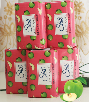 5x70g Shik Kosmetische Seife Grüner Apfel Beauty Soap Green Apple зеленое яблоко
