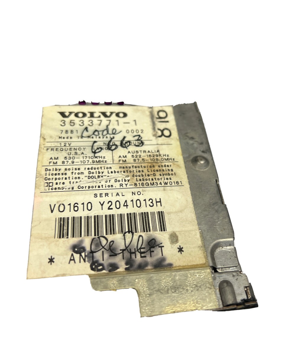 1993-2000 Volvo S70 C70 V70 850 S90 SC-816 Radio Tuner CD Cass w