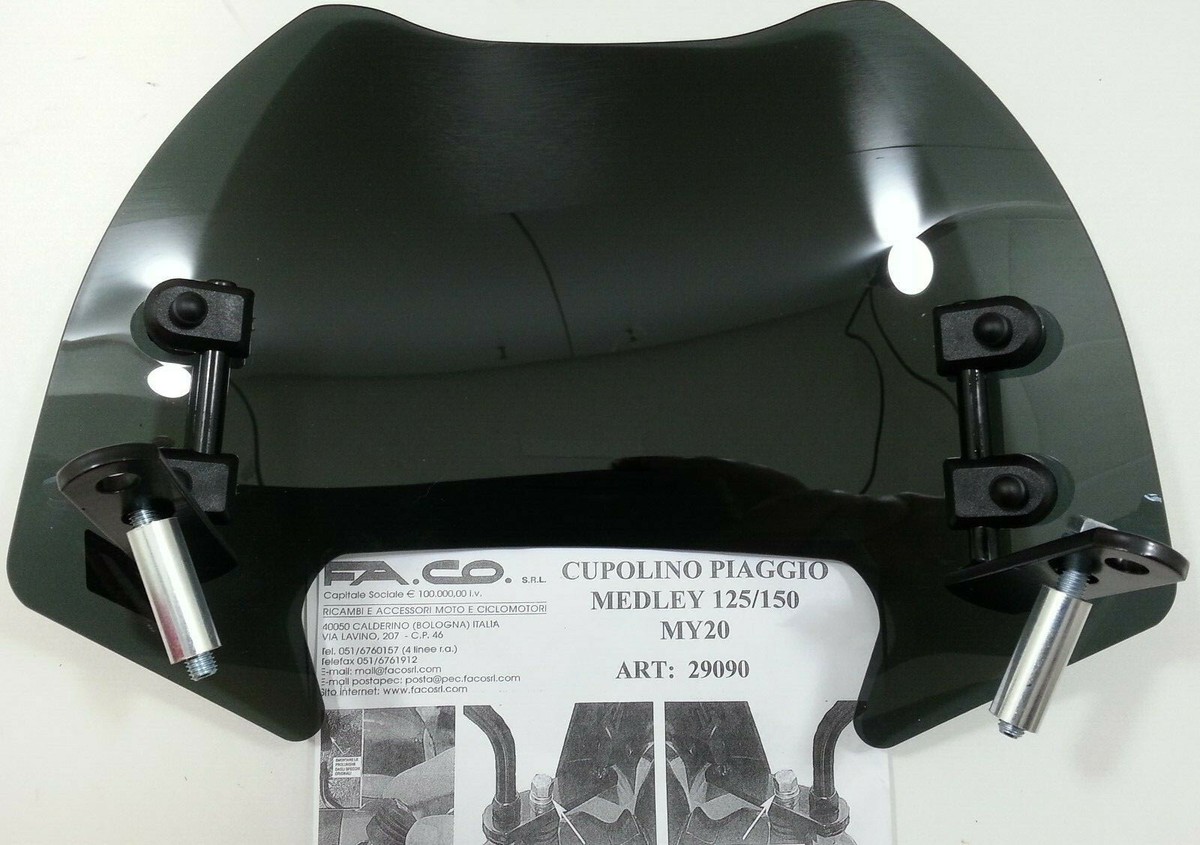 Cupolino Per Piaggio Medley 125-150cc Dal 2020 - Paravento Fumè Con Aste - Foto 3