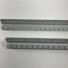 Staedtler-Mars 987 19-4 Architect & 34 Engineer Scale Triangle Drafting Rulers