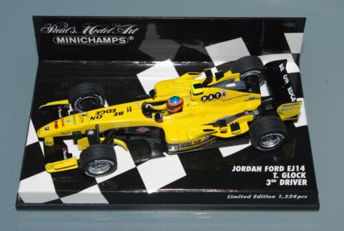 Minichamps F1 1/43 JORDAN FORD EJ14 - TIMO GLOCK - 3rd DRIVER Ltd. Ed.