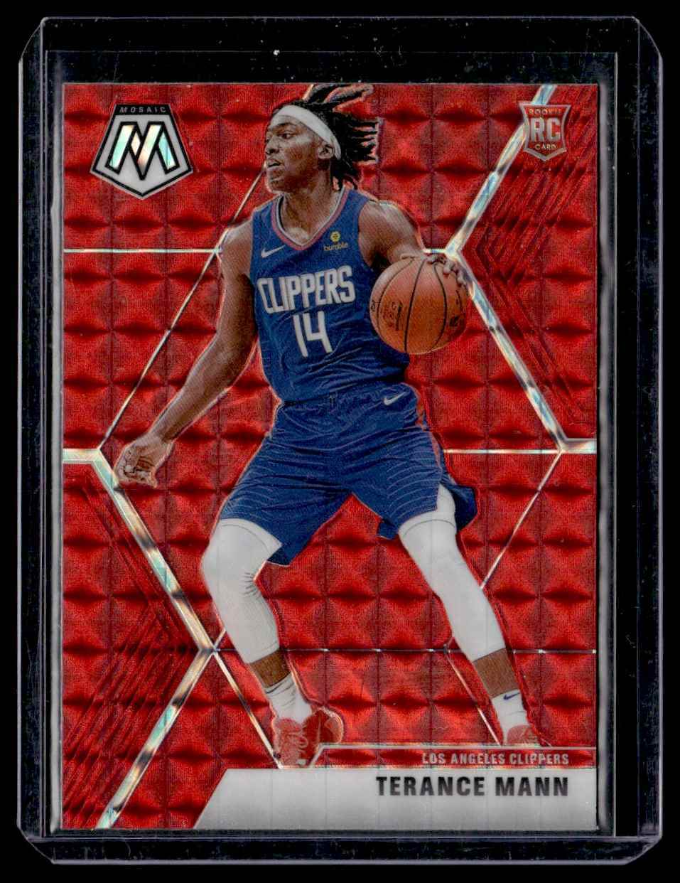 2019-20 Panini Mosaic Red Terance Mann Rookie Los Angeles Clippers #246
