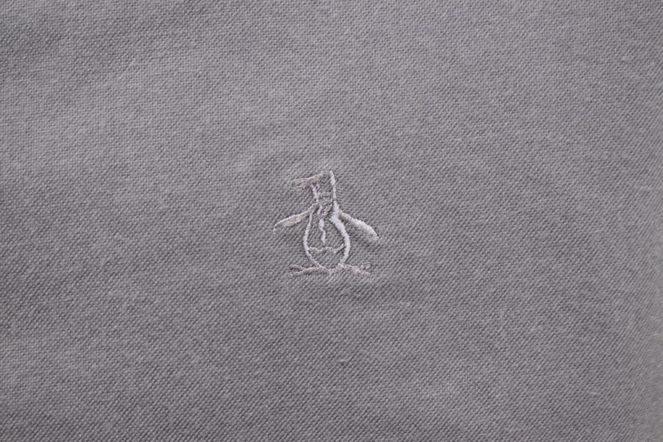 Penguin Dres Shirt Purple Heritage Slim Fit Stretch Long Sleeve Mens Size Large - Image 4 of 4