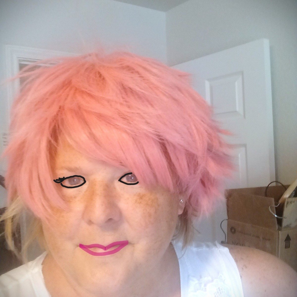 Light pink short shag pixie wig The Ultimate Pink Shag Hairstyle: Fun and Vibrant | TikTok main image 4