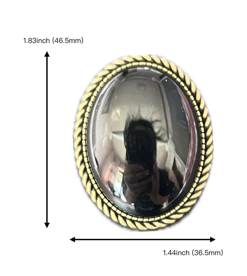 Natural Black Onyx Men Bolo Tie Cowboy Vintage Alloy Waxed Rope Wedding Necklace - Image 2 of 4