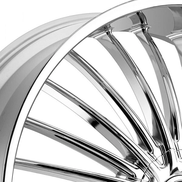 26 CHROME DUB WHEELS RIMS SUAVE FITS CADILLAC ESCALADE ESV EXT MULTI SPOKES DEEP Foto 3 de 4