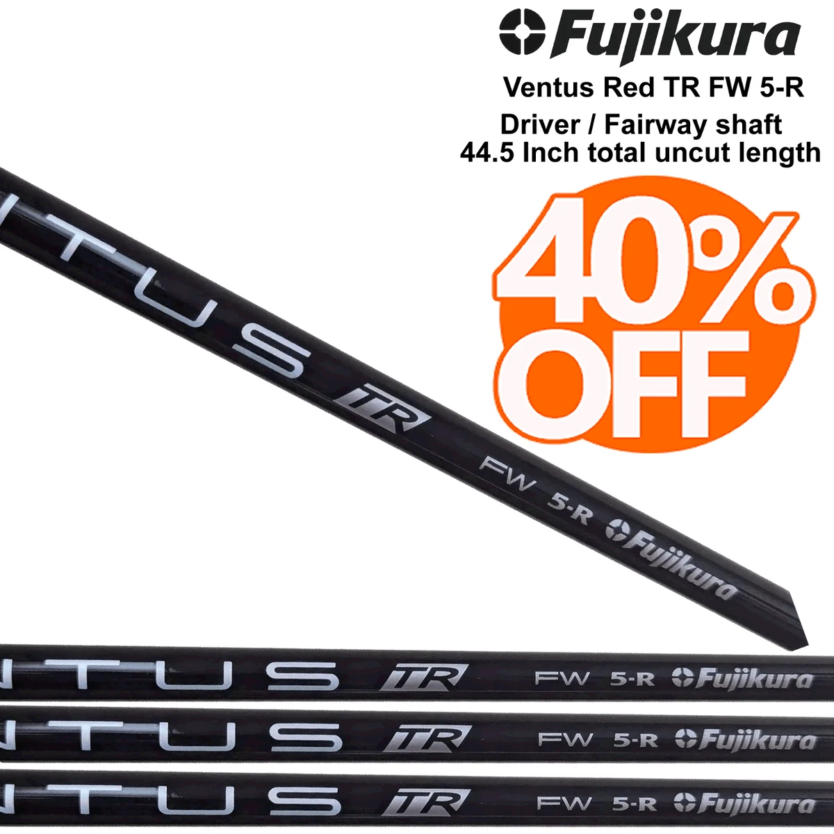 Fujikura Ventus Red FW 5-A 53g JUNIOR SPEC 39" #5 Fairway Wood Shaft Pull 335