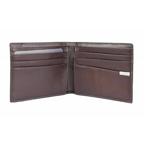 Calvin Klein Para Hombre Cuero Marrón Carro de Crédito Identificación Doble Llavero Juego Cartera 79535 - Imagen 2 de 3