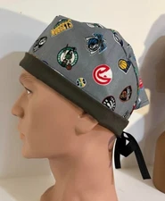 Scrub Hat Cap Hat Nurse Medical Bonnet - Mens SPORTS BASKETBALL - Gray - Chef