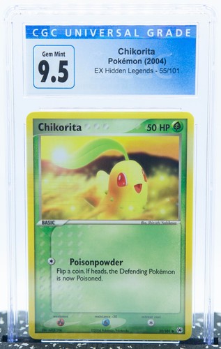 Chikorita graded CGC 9.5 for sale on eBay