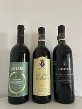 Brunello Caparzo 85 e Nobile Contucci 88 e Nobile Riserva Contucci 87  -3 btg