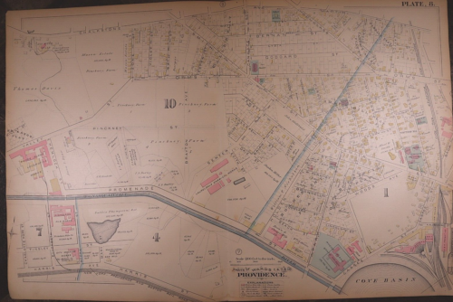 1882 Plat Map ~ RHODE ISLAND HOSPITAL - PROVIDENCE, RHODE ISLAND #6 (XL18x28) - Zdjęcie 1 z 2