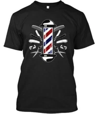 Special Barber Pole T-Shirt Made in the USA Size S to 5XL