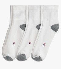 Jockey Men's Made in America Crew Socks - 3 Pack USA flag On Sole Shoe 7-12