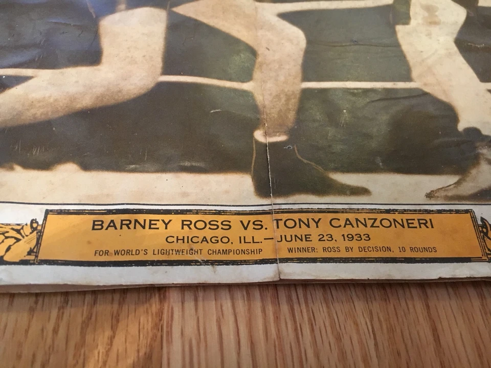 Clásicos ilustrados de boxeo de colección No. 20 Barney Ross Vs Tony Canzoneri Foto 2 de 3