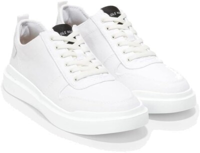 Cole Haan Women's Grandpro Rally Canvas Court Sneaker Optic White W23228 SZ 7.5B