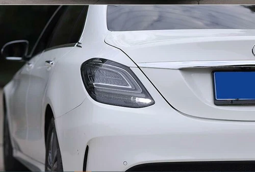 2X Smoked Black LED Tail Lights For Mercedes Benz 2007-2021 W204 C200 C250 C300 - Picture 5 of 7