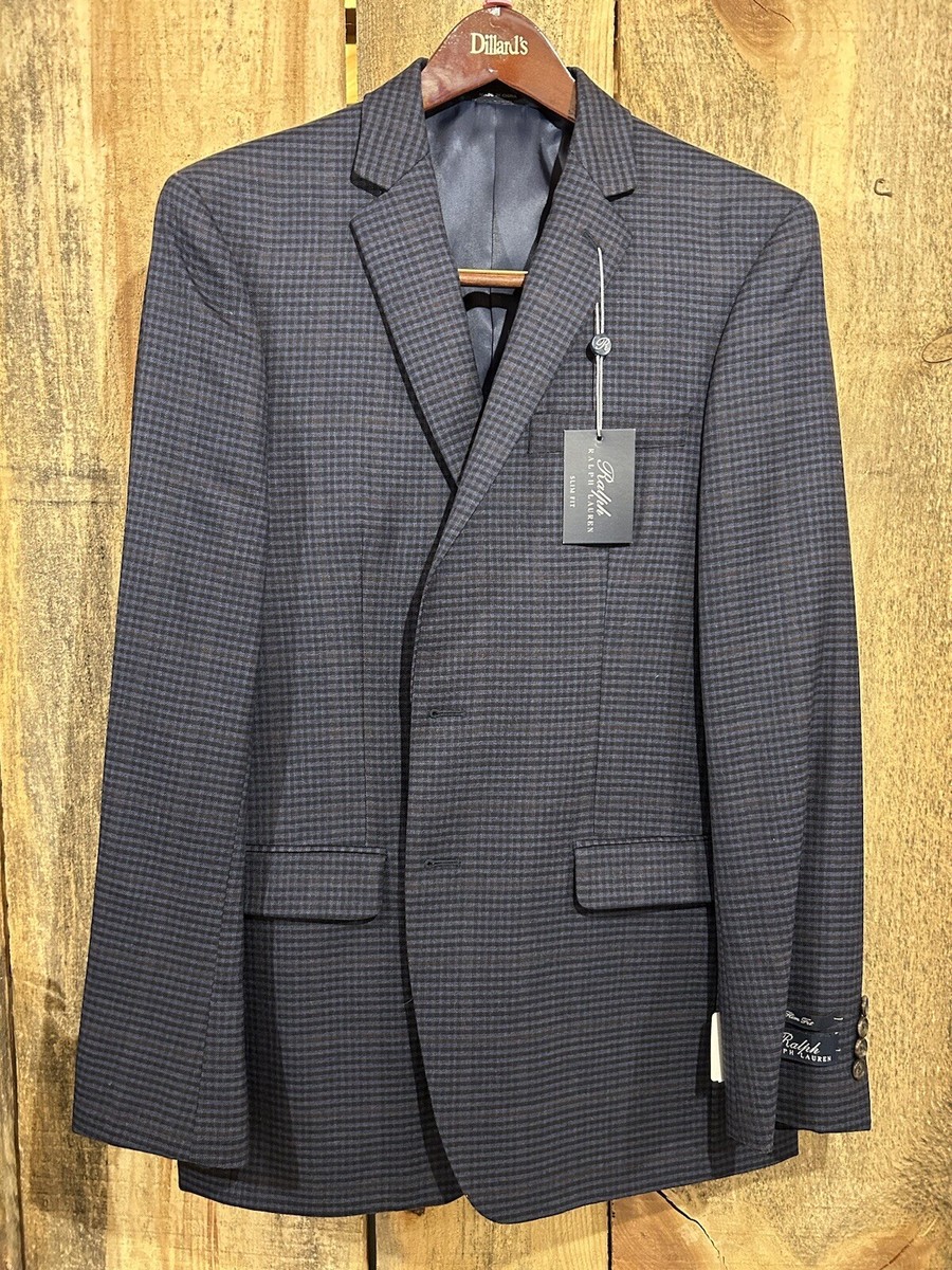 9/1 専用 Ralph Lauren Blazer Mens 40L Jacket Sport Coat 100% Wool Navy Blue