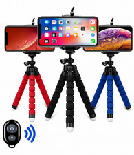 Flexible Octopus Mini Tripod Stand Phone Camera Holder Mount With Remote Shutter