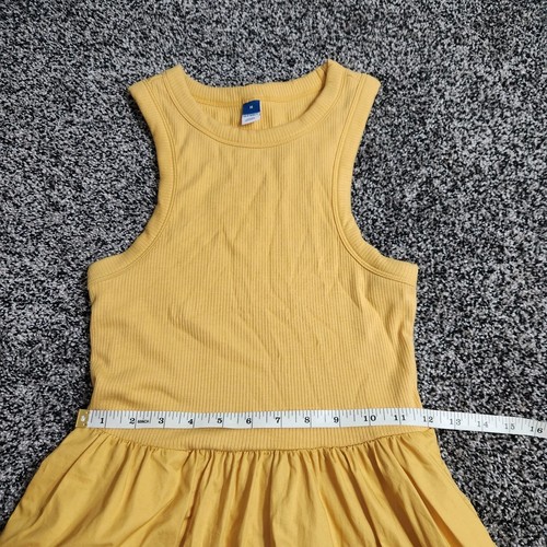 Old Navy Ribbon Tank Top Dress Long, Senfgelb, Taschen, Medium, fließend bequem - Bild 5 von 10