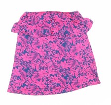 Sehr Damen rosa Blumen Viskose Basic Tank Gr&ouml;&szlig;e 18 Schulterfrei