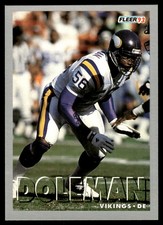 Chris Doleman 1993 Fleer #17 Vikings NFL READ FREE SHIPPING AutographDen