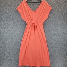 Fresh Produce Dress Womens Medium Drawstring Waist Pockets Lightweight Casual