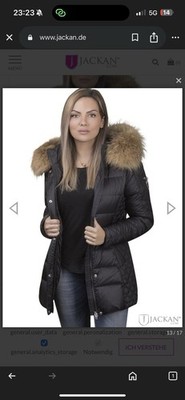 ROCKANDBLUE Beam Mid Real Fur Parka   Black/Natural   Size S   RRP £570