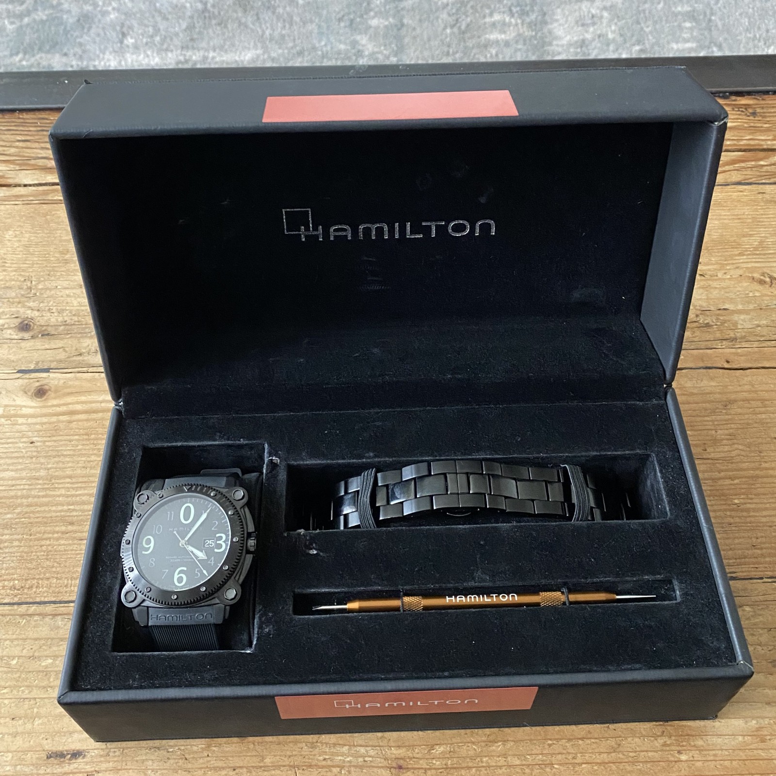 Hamilton Khaki BeLOWZERO Automatic 1000m Black PV… - image 13