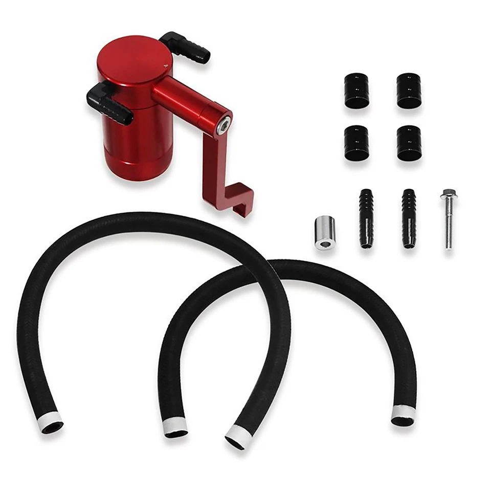 Technology Continental Braided Hose illet Catch Can For Dodge 6.4L 2011-2023 - Image 4 of 4