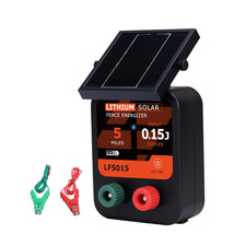 Lydite Solar Electric Fence Charger - 5 Miles Range 20 Acres 0.15 Stored Joules 